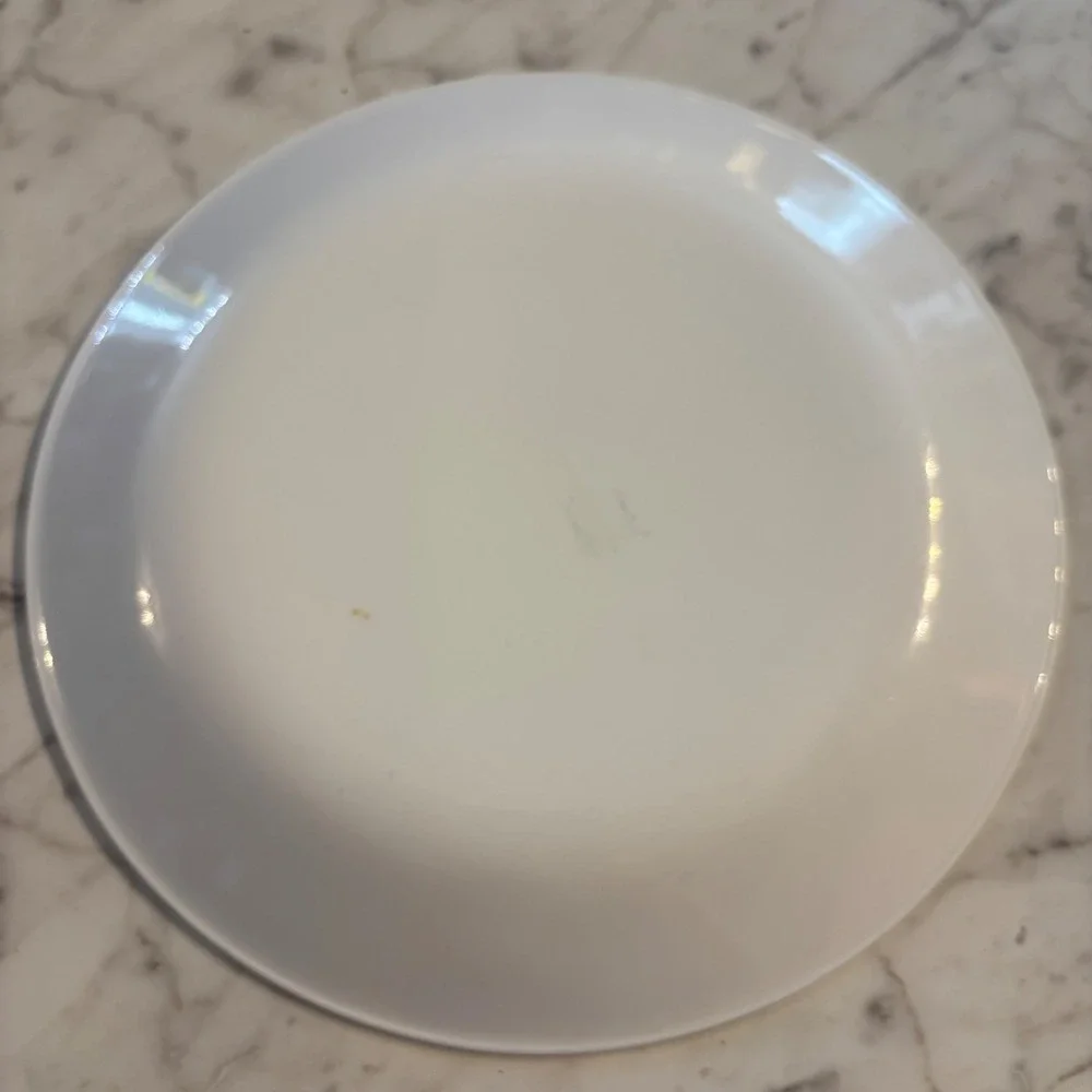 Corelle Butterfly Gold Dinner Plate Vintage Corning Vitrelle Glass White Brown